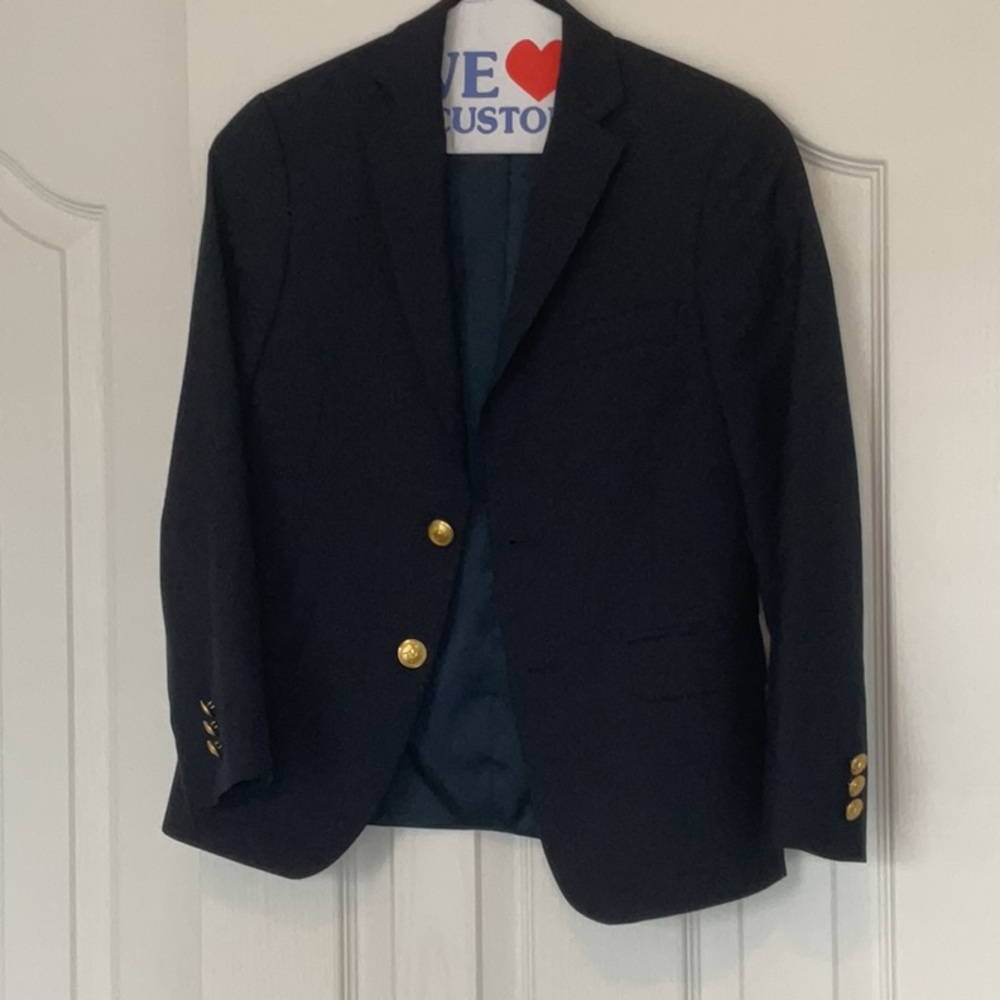 Polo by Ralph Lauren Gold Accented Black Blazer